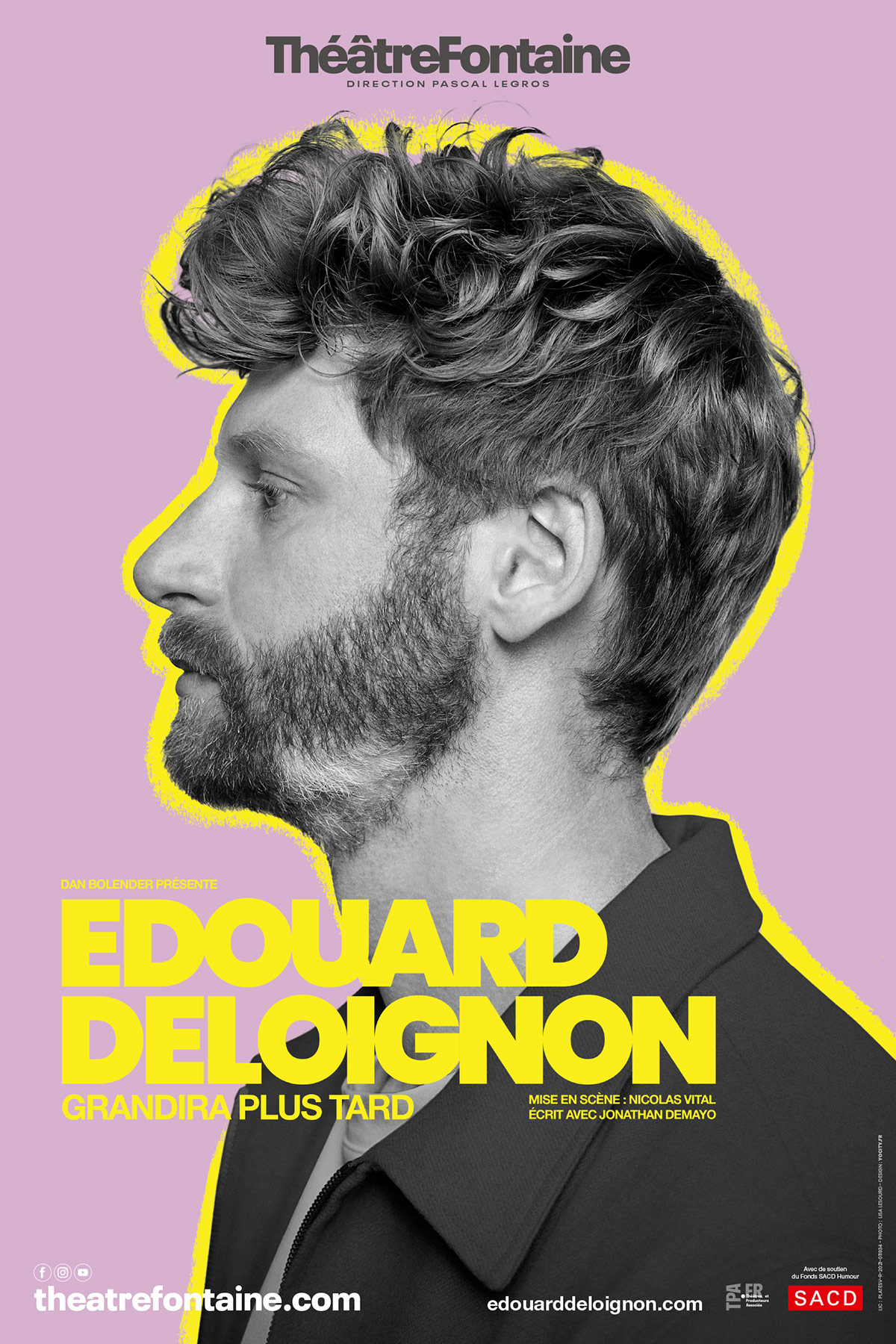 Affiche du spectacle : Édouard Deloignon grandira plus tard 