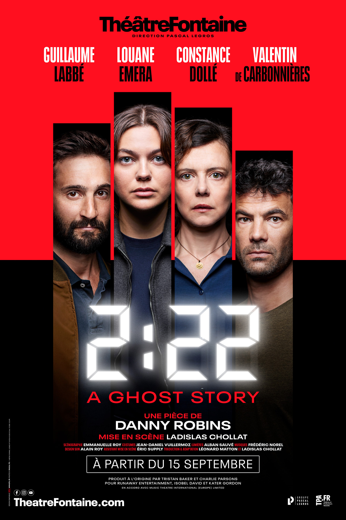 Affiche du spectacle : 2:22 A Ghost Story