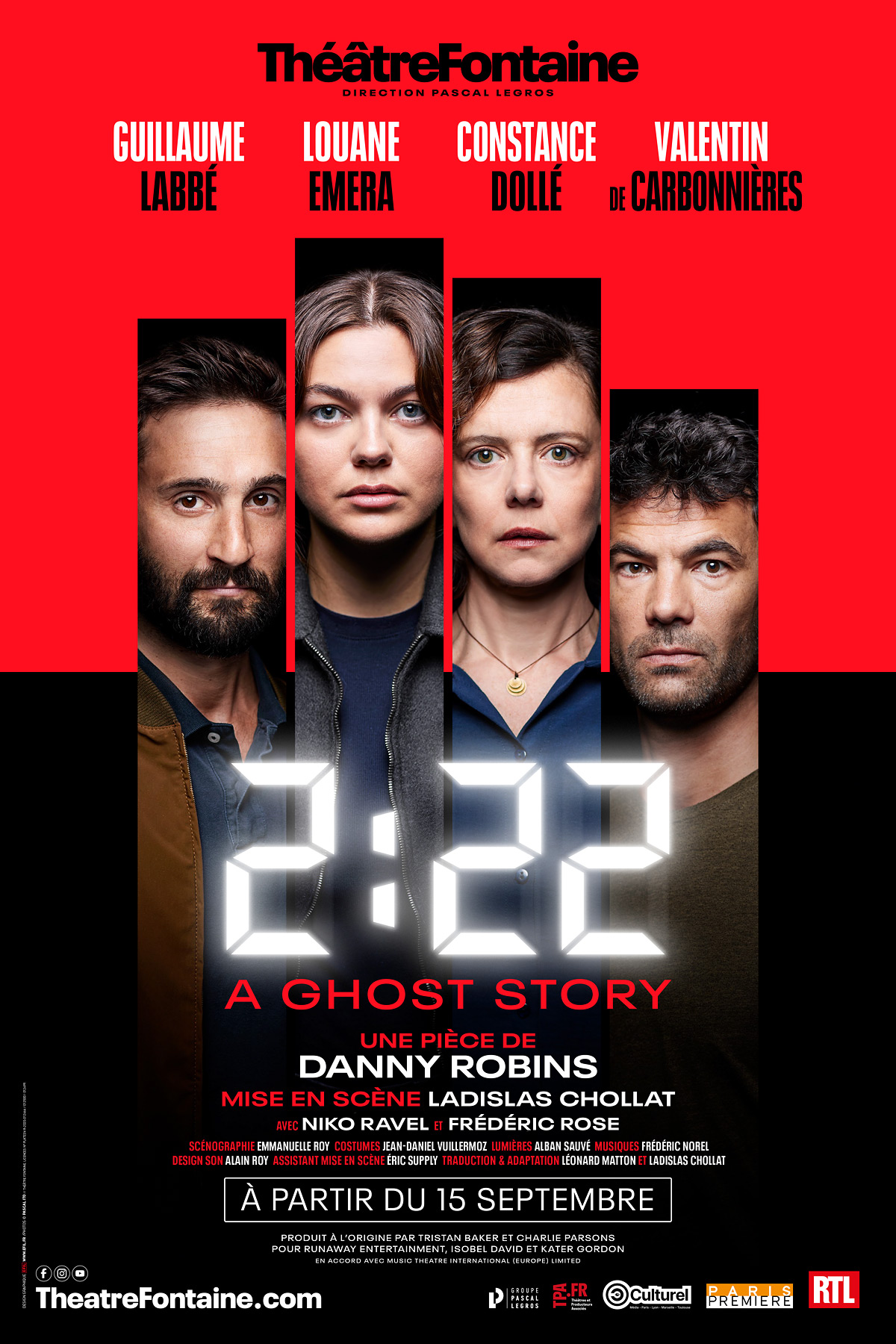 Affiche du spectacle : 2:22 A Ghost Story